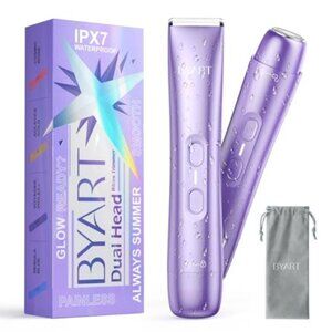 Bikini Trimmer for Women Dual Head IPX7 Waterproof & Painless Electric Razor for
